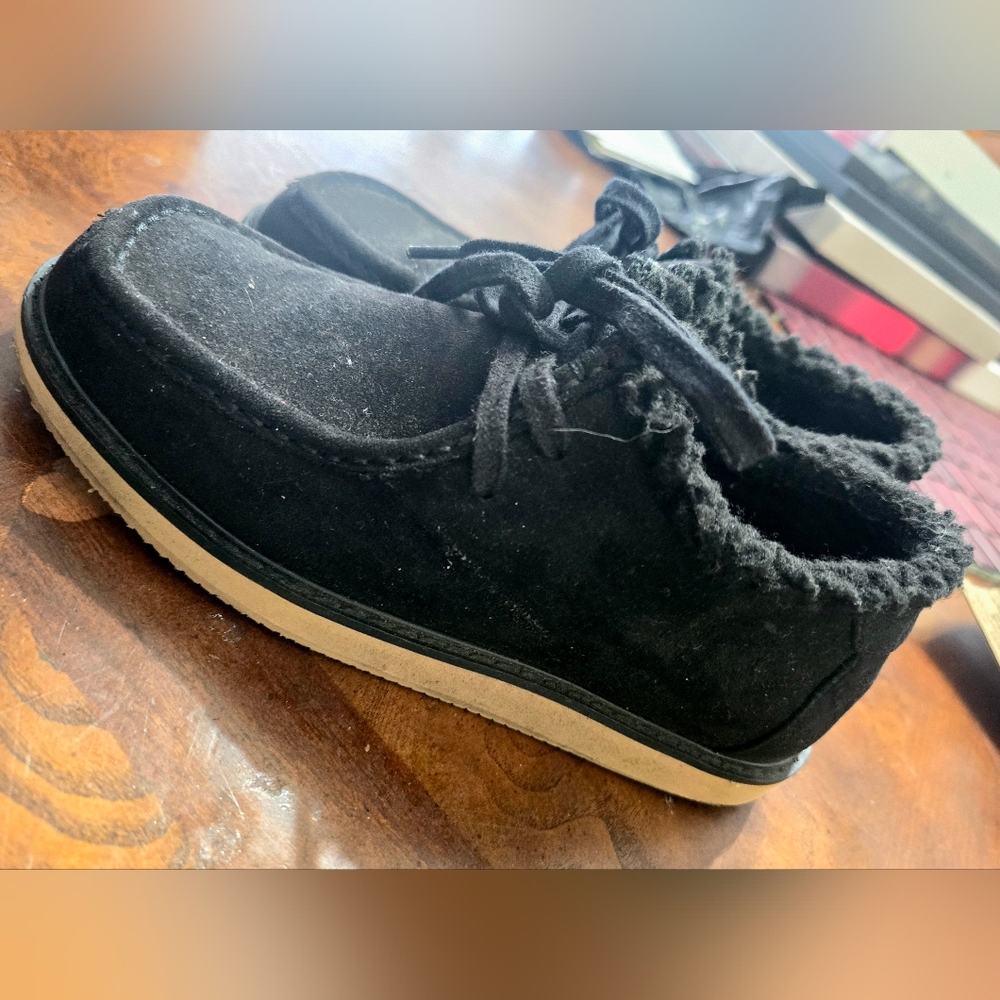 GAP Kids Black Suede Boots
